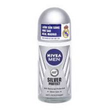 NIVEA Lăn Khử Mùi Cho Nam Phân Tử Bạcl 48H Silver Protect 50ml