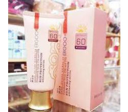 Kem nền trắng da chống nắng BIGOO Sun Protection SPF60 Hàn Quốc 80ml